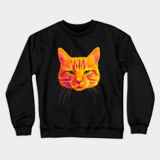 Orange Tabby Cat Crewneck Sweatshirt